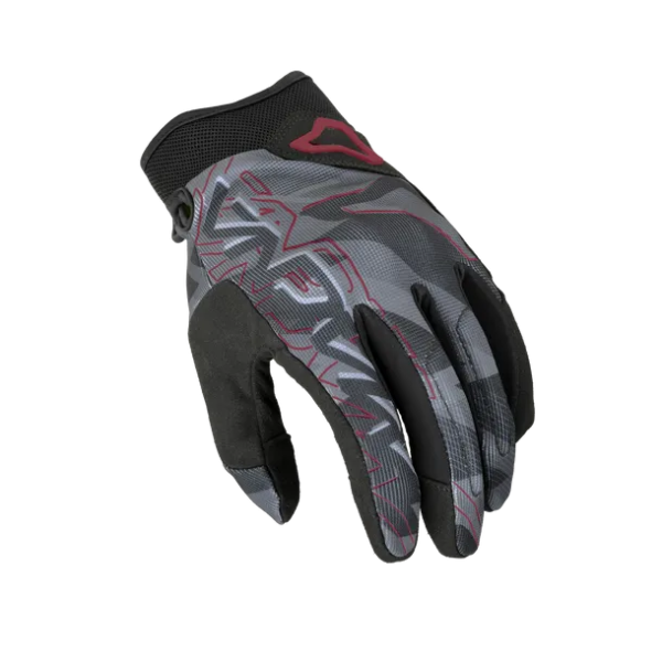 Macna Decode Kurzhandschuhe Damen Schwarz / Grau / Bordeaux
