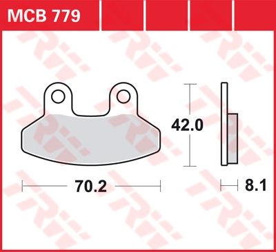 Lucas Scheibenbremsbelag MCB779