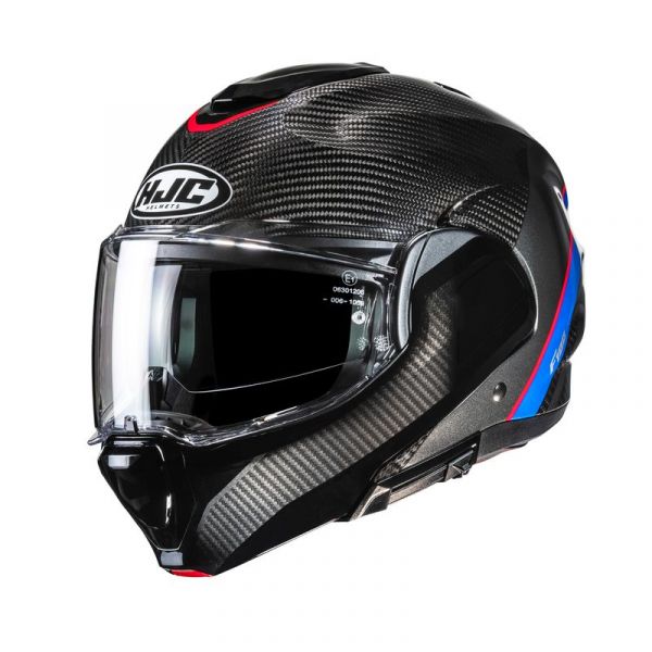 HJC F100 Carbon Klapphelm Stan MC21 Schwarz / Blau