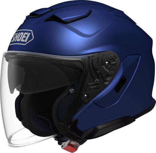 Shoei J-Cruise3 Jethelm Unifarben Matt Blue Metallic