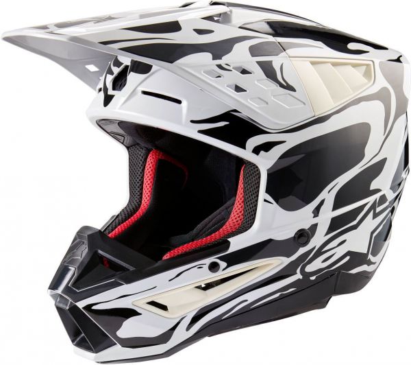 Alpinestars S-M5 Mineral Crosshelm Cool Gray / Dunkelgrau Glossy