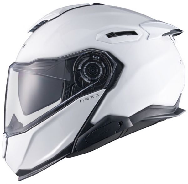 NEXX X.Lifetour Plain Klapphelm Weiß