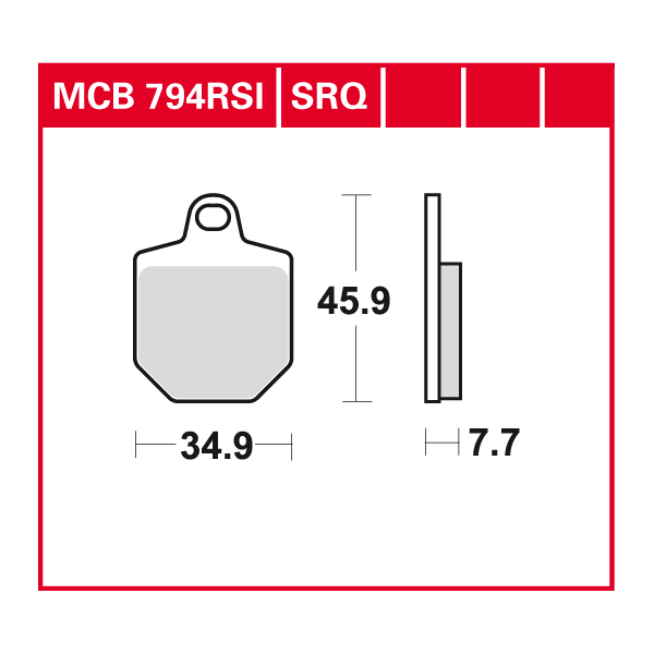 Lucas Scheibenbremsbelag MCB794RSI