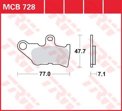 Lucas Scheibenbremsbelag MCB728