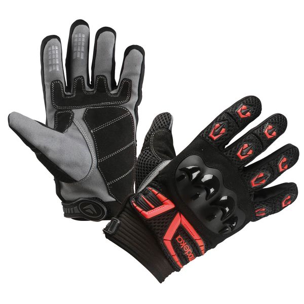 Modeka MX Top Handschuhe Schwarz / Rot
