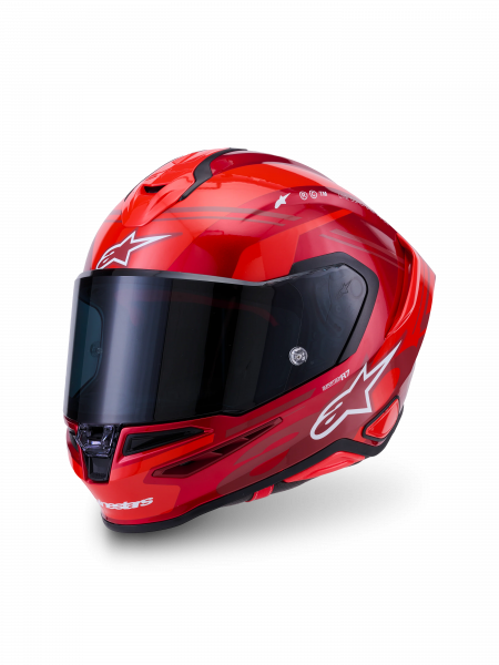 Alpinestars S-R7 Integralhelm A-Core Rot / Weiß