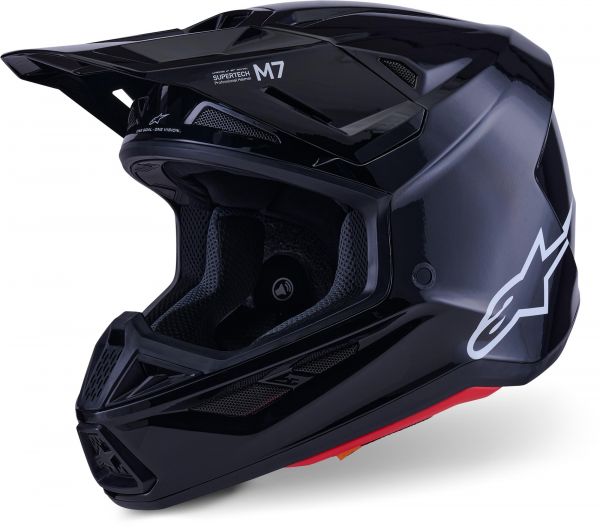 Alpinestars S-M7 Crosshelm Solid Schwarz