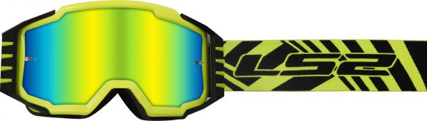 LS2 Charger Pro Crossbrille MX Goggle Gelb m. Idirium Visier