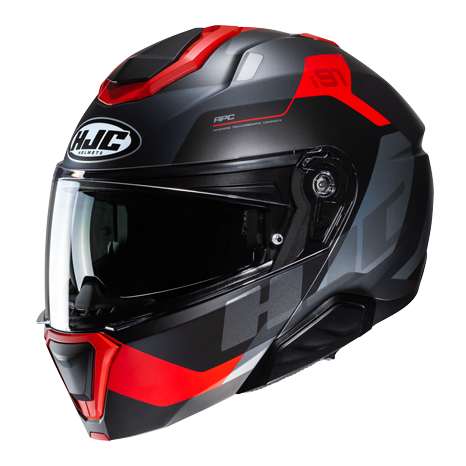 HJC i91 Klapphelm Carst MC1SF Schwarz / Rot