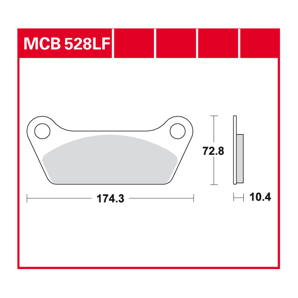 Lucas Scheibenbremsbelag MCB528