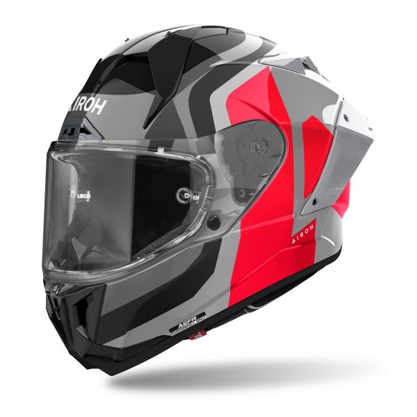 Airoh GP 800 Competition Integralhelm Grau / Schwarz / Rot
