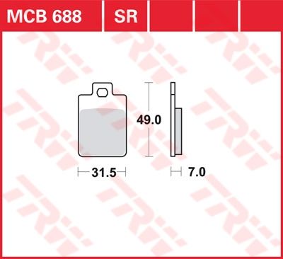 Lucas Scheibenbremsbelag MCB688