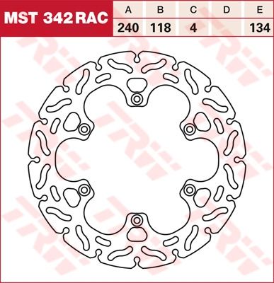 Lucas RACING Bremsscheibe starr MST342RAC