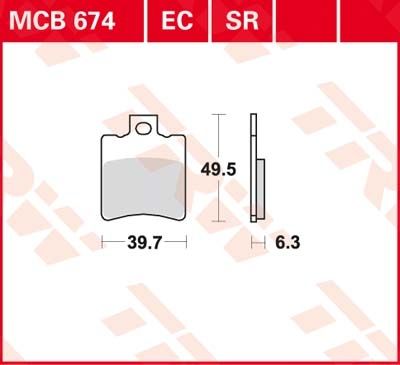 Lucas Scheibenbremsbeläge MCB674EC