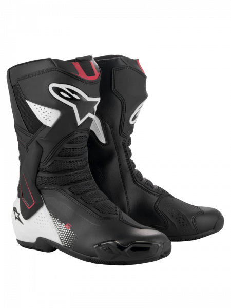 Alpinestars SMX-6 V3 Sportstiefel Schwarz / Weiß / Rot 