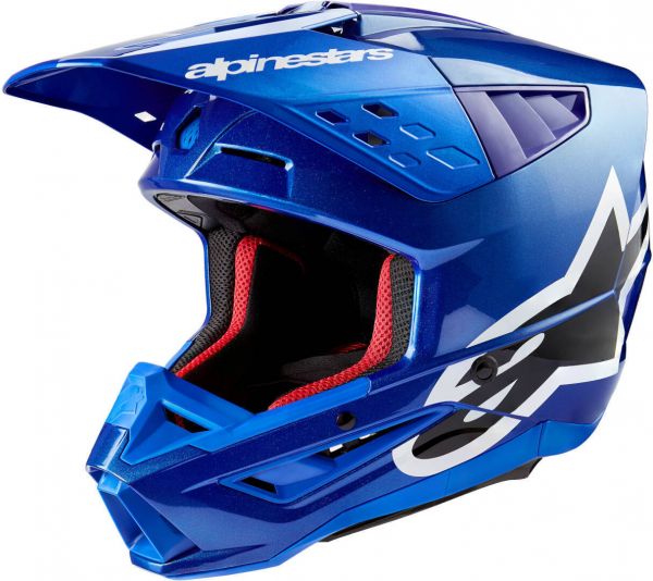 Alpinestars S-M5 Crosshelm Corp ECE 22.06 Blau / Glossy