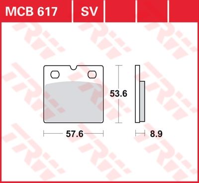 Lucas Scheibenbremsbelag MCB617