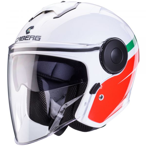 Caberg Soho Zephir Jethelm Italia Weiß / Grün / Rot