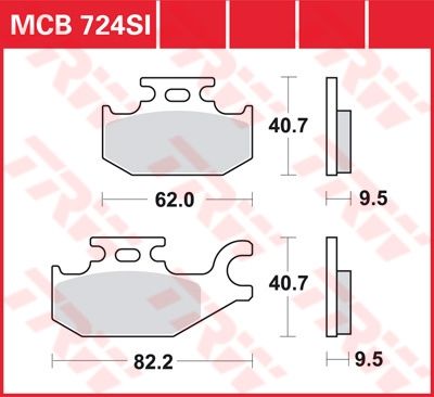 Lucas Scheibenbremsbelag MCB724SI