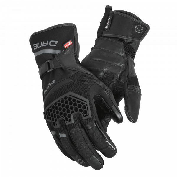 Dane Odin Gore-Tex Grip Motorradhandschuh Schwarz