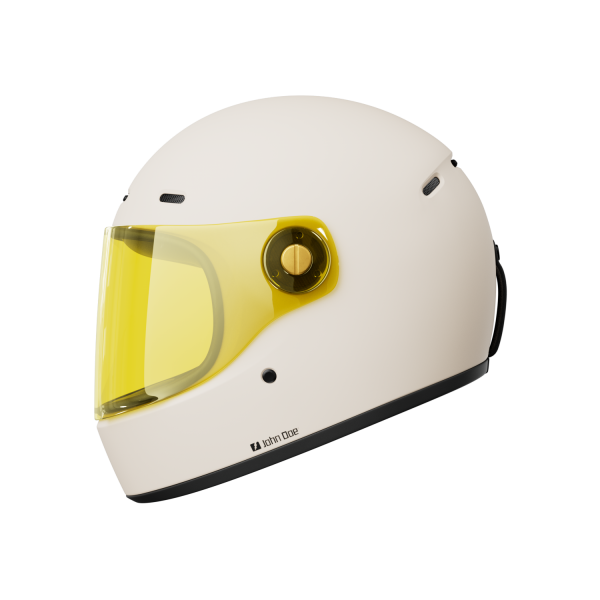 John Doe JD/ONE Motorradhelm Frozen Off-White
