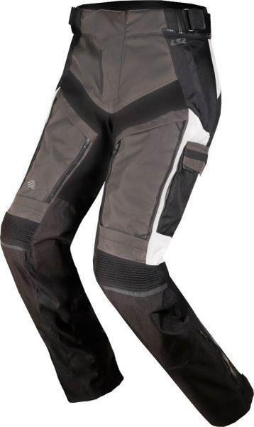 LS2 Norway Motorrad Textilhose Schwarz / Grau