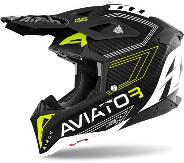 Airoh Aviator 3 Motocross Crosshelm Primal 3K Carbon