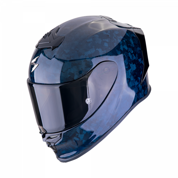 Scorpion Exo-R1 Evo Carbon Air Integralhelm Onyx Blau (ECE 22-06)