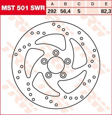 Lucas Bremsscheibe starr MST501SWR
