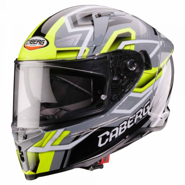 Caberg Avalon X Integralhelm Brama Grau / Schwarz / Fluogelb