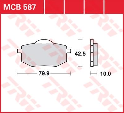 Lucas Scheibenbremsbelag MCB587