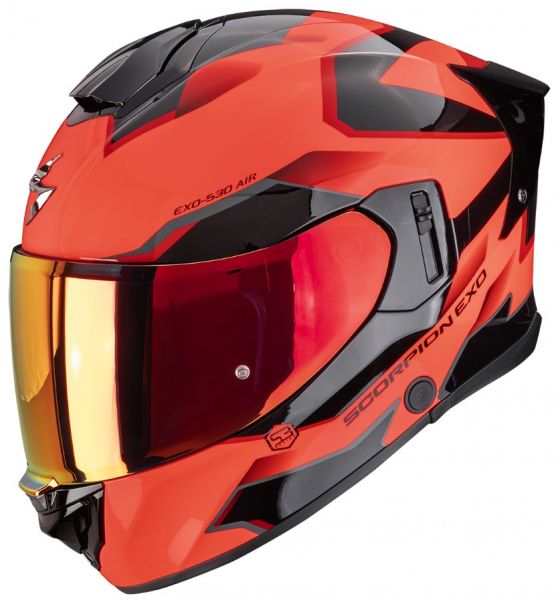 Scorpion Exo-530 Air Clip Integralhelm Rot Schwarz