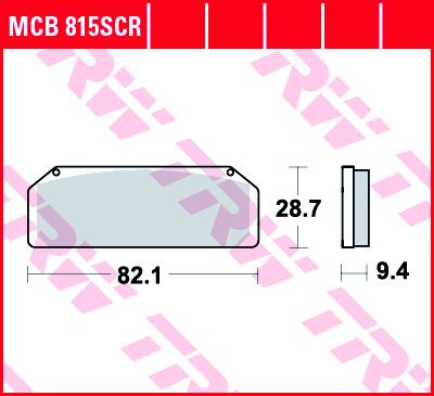 Lucas Scheibenbremsbeläge MCB815SCR