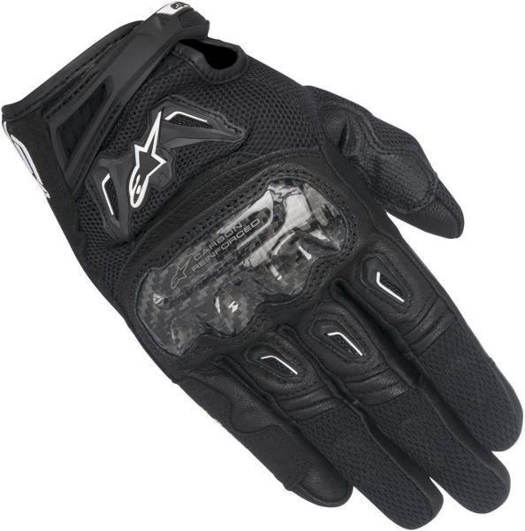 Alpinestars Stella SMX-2 Air Carbon V2 Leder Handschuhe Damen Schwarz