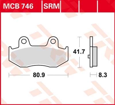 Lucas Scheibenbremsbeläge MCB746SRM