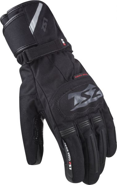 LS2 Snow Motorrad Winter Handschuhe wasserdicht Schwarz