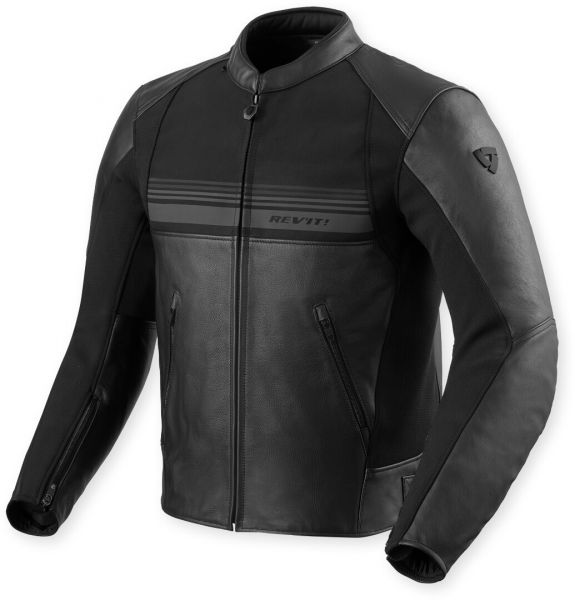 REV'IT! Mile 2 Lederjacke Schwarz