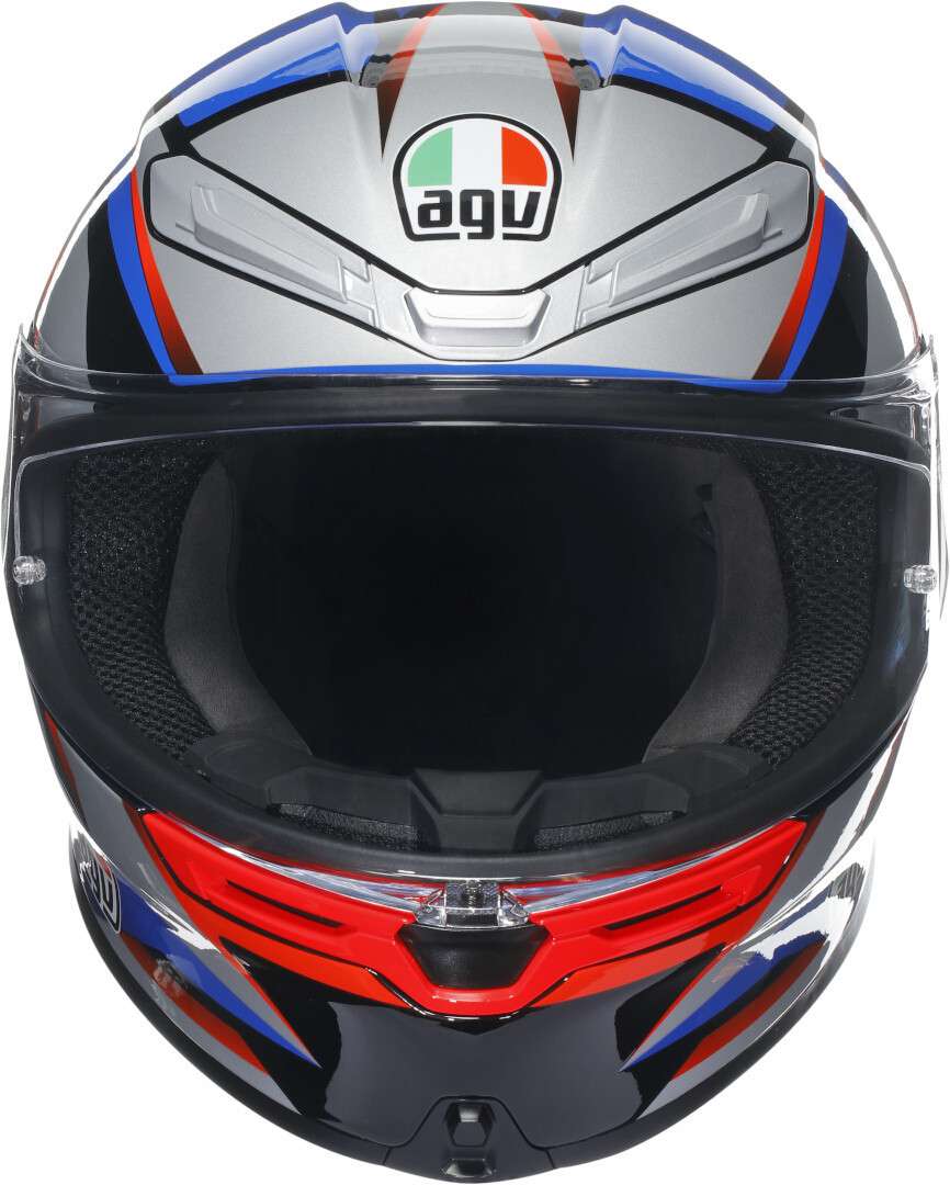 AGV K6 S Integralhelm – ECE 22.06, Carbon-Aramid-Schale, Pinlock Max Vision, Sportlich & Tourentauglich – Matt Schwarz, Größe S