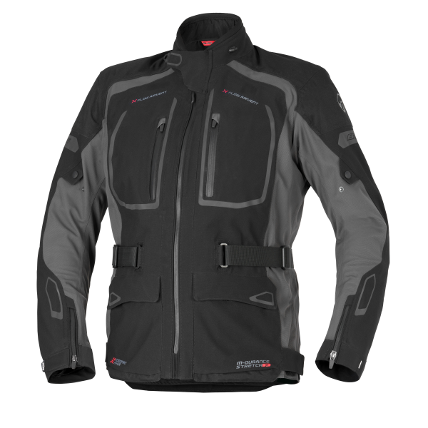 Büse Riva Lite Textiljacke Schwarz / Anthrazit