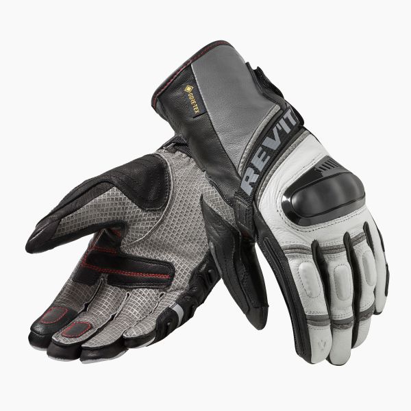 REV'IT! Dominator 3 GTX Motorradhandschuhe Wasserdicht Hellgrau / Anthrazit