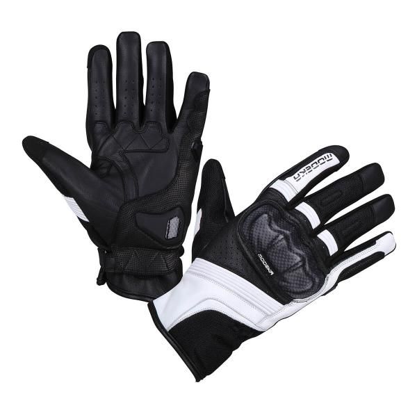 Modeka Miako Air Handschuhe Schwarz / Weiß