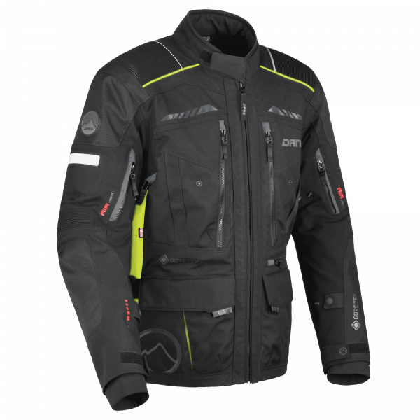 Dane Hornum Gore-Tex Textiljacke Schwarz / Gelb