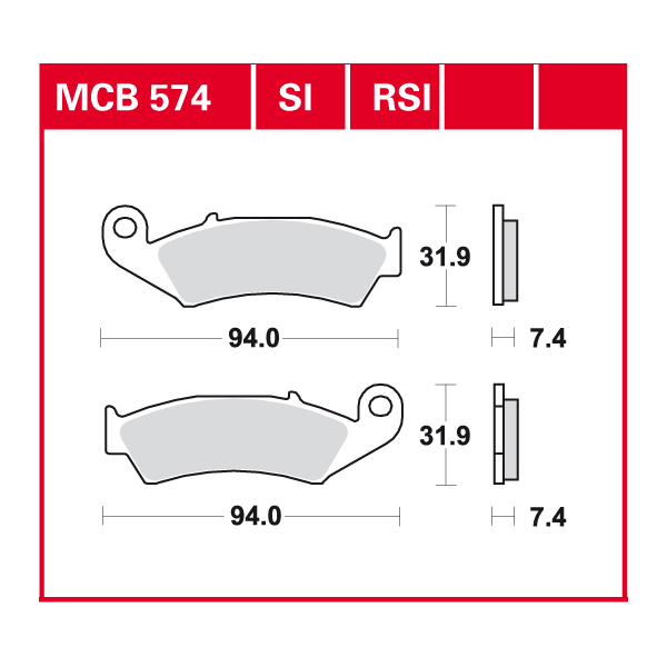 Lucas Scheibenbremsbelag MCB574