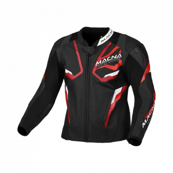 Macna Evoctane Lederjacke Schwarz / Rot