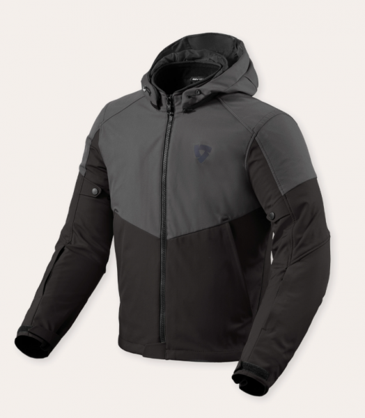 REV'IT! Afterburn H2O Textiljacke Wasserdicht Schwarz / Anthrazit