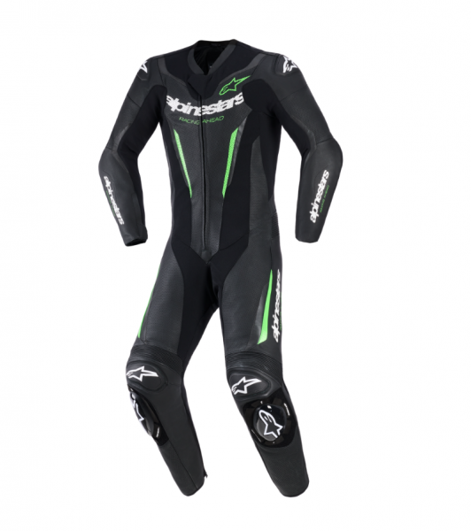 Alpinestars GP Force V2 Lederkombi Einteiler Schwarz / Grün