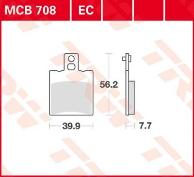 Lucas Scheibenbremsbeläge MCB708EC