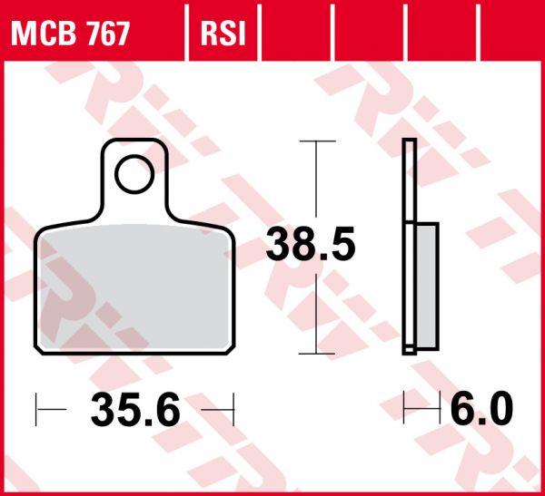 Lucas Scheibenbremsbelag MCB767