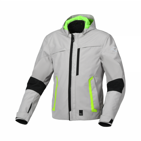 MACNA Riggor Textiljacke Grau / Fluogelb
