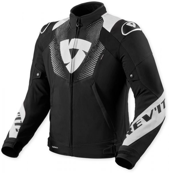 REV'IT! Hyperspeed 3 H2O wasserdichte Textiljacke Schwarz / Weiß